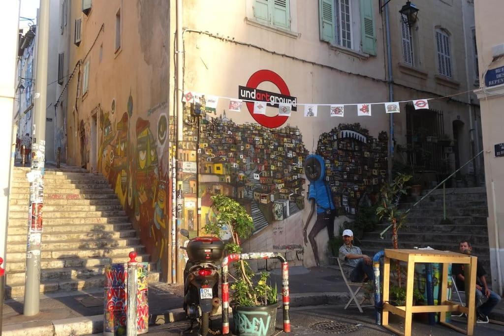 Apartmán La Piboule - Au Coeur Du Panier T2 -39M2 Marseille Exteriér fotografie